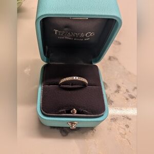 Tiffany & Co. Platinum Channel-Set Diamond Band (PT950) – Size 5.25